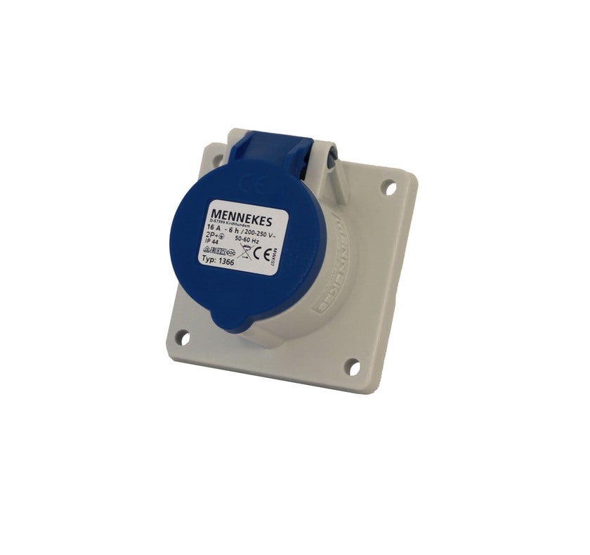 Panel socket CEE 332-9 32 A 230 V 4P Straight