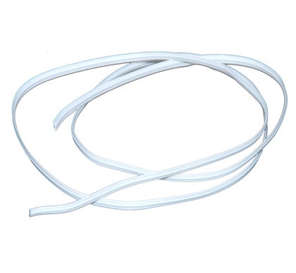 Tråd, plastbelagt hvit, 4 mm bred plast